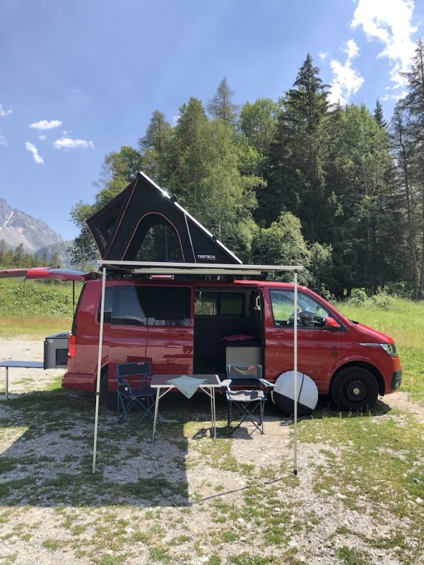 Bonfire Van side awning and cargo tent