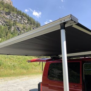 Awning Shot with pole open close